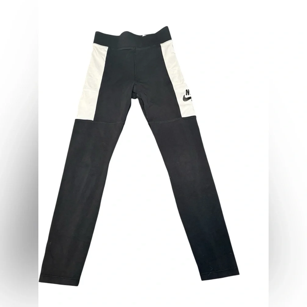 Nike‎ GirlsTwo-Tone Black and White Leggings size Large